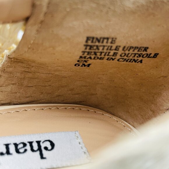 Charles David Shoes Womens 6 M Off White Finite Bow Comfort Flats Heels Loafers - Picture 10 of 11